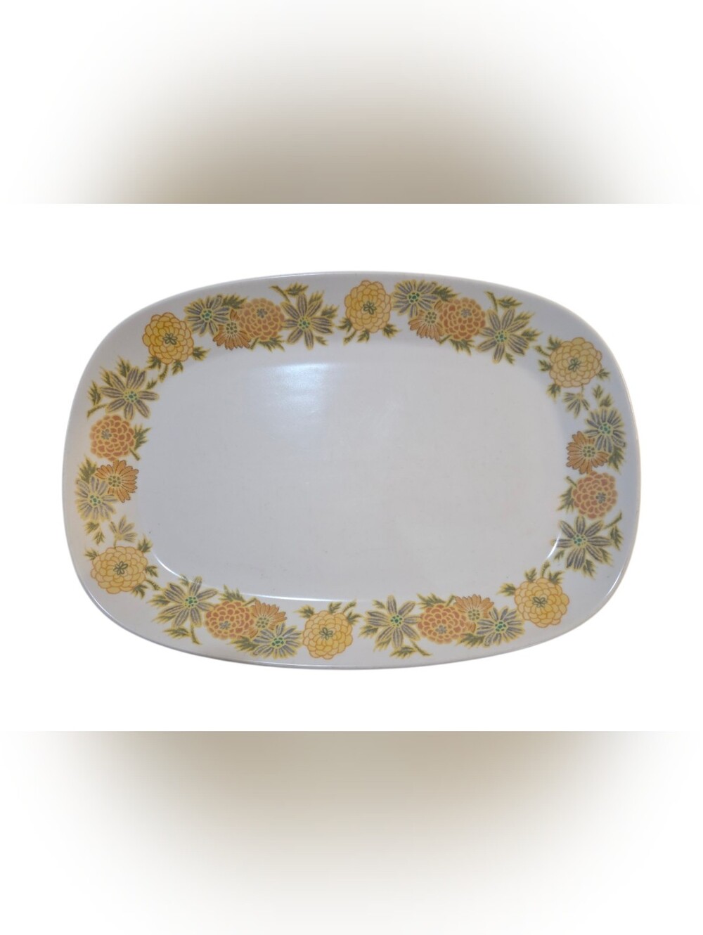 Vintage Noritake Progression China "Sunny Side" Oval Serving Platter Mid-Century